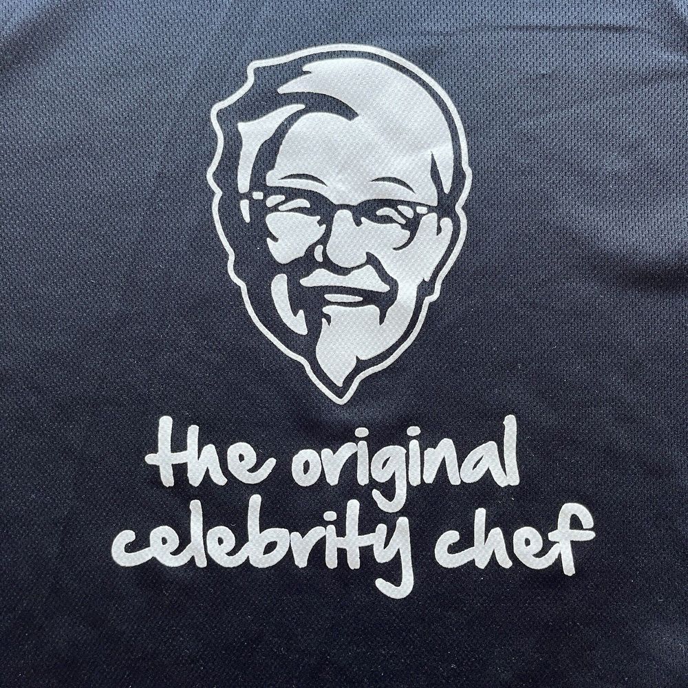 Barco KFC T Shirt Mens Small‎ Black Excellent Original Celebrity Chef Graphic